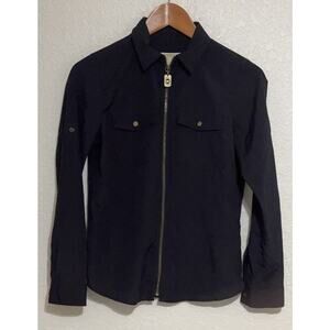 Michael Kors blouse Size P/S Sheer Zipper Long Sleeve